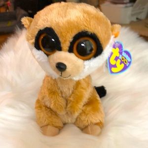 Rare, retired Rebel the meerkat beanie boo by Ty